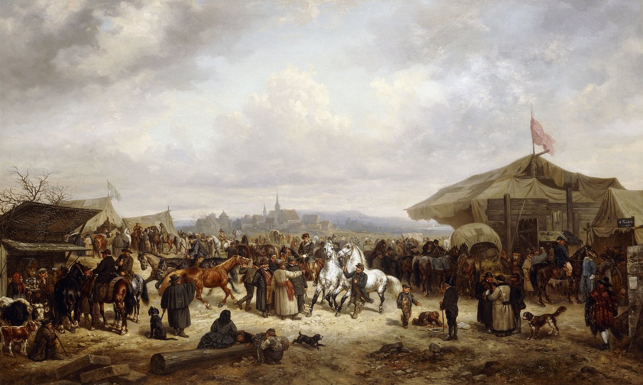 Hästmässan, 1863 av Adolf Friedrich