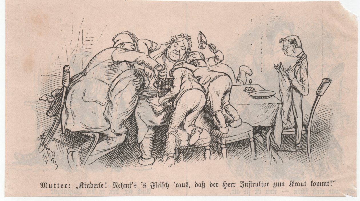 Glad instruktör av Adolf Oberländer