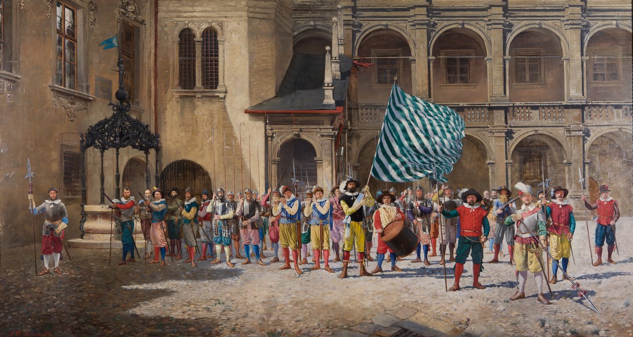 Landsknecht och Fänrik av Adolf Pirsch