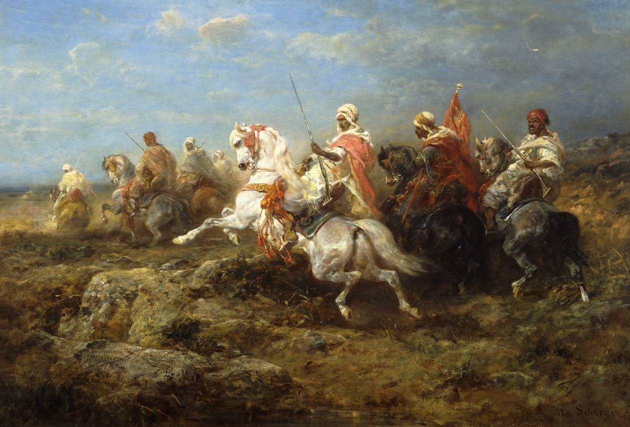 Arabisk patrull, av Adolf Schreyer