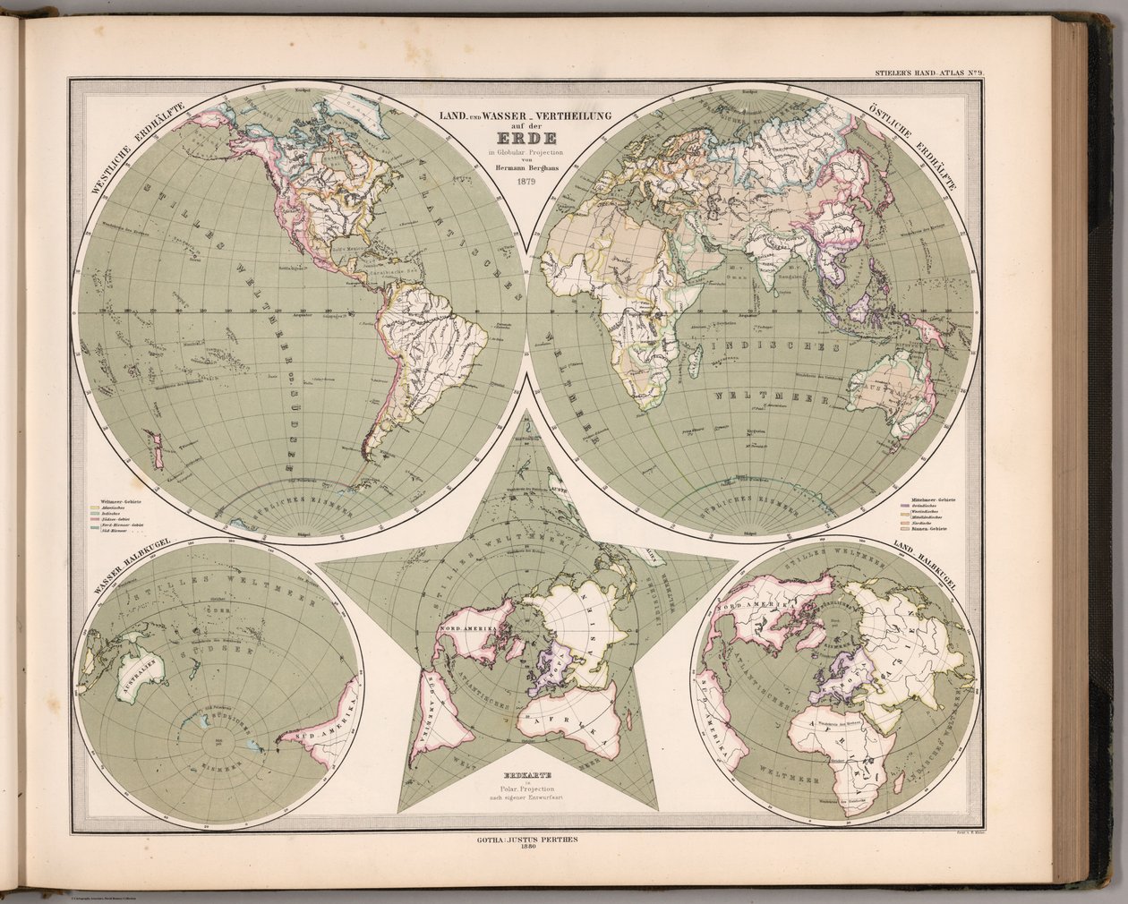 Handatlas över alla delar av jorden och världsstrukturen (2761016) av Adolf Stieler