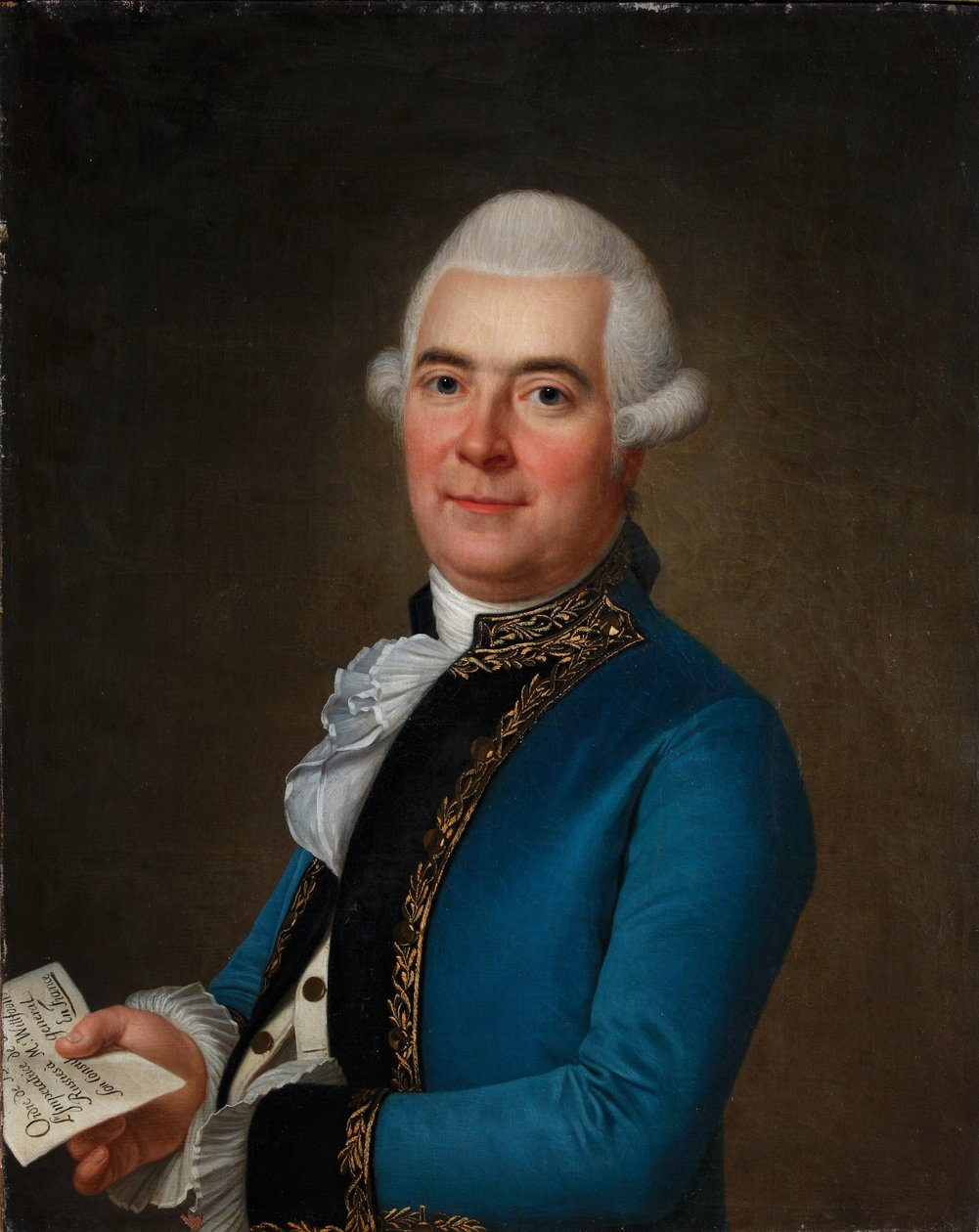 Porträtt av Arvid Wittfooth, 1789 av Adolf Ulrich Wertmuller