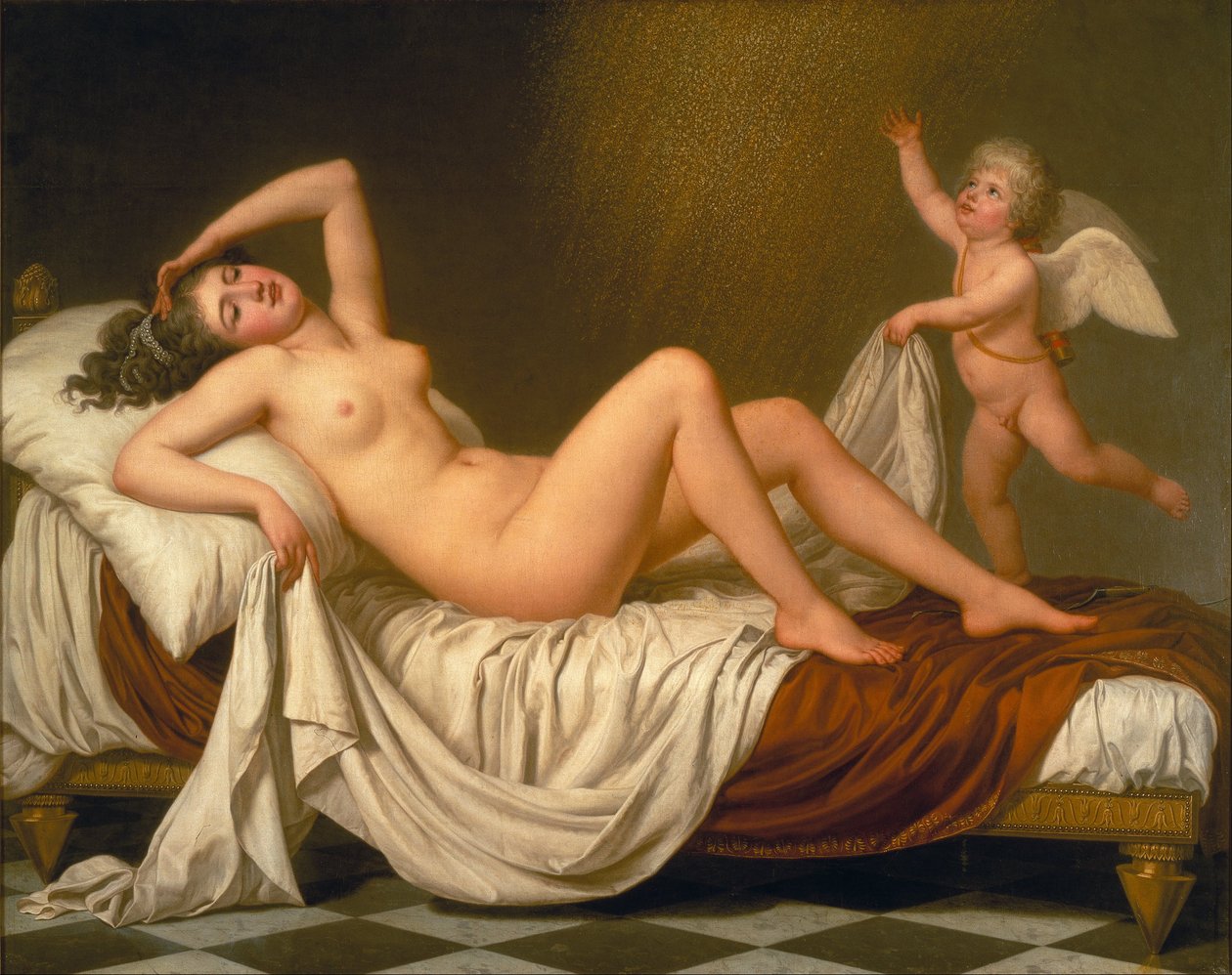 Danaë och guldduschen av Adolf Ulrik Wertmüller
