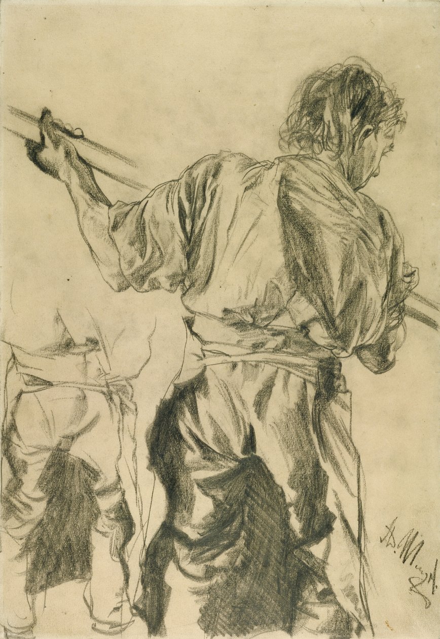 Figur Studier av Adolf von Menzel