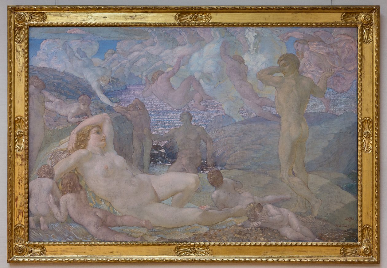 Mater Matuta eller Dawn (olja på duk) av Adolfo de Carolis
