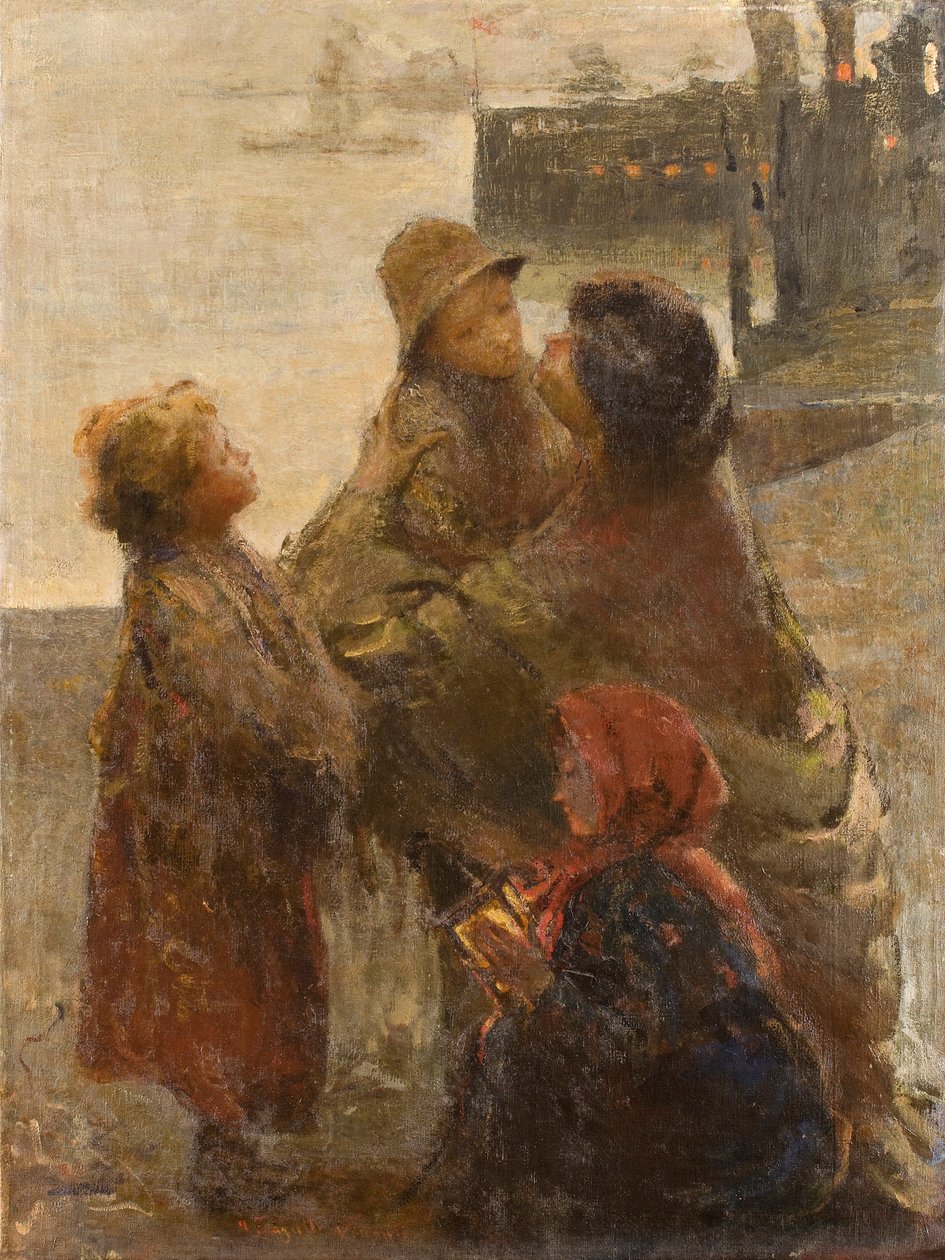 Minns mumien Målning av Adolfo Ferraguti Visconti (1850-1924) 1903 Privatsamling av Adolfo Feragutti Visconti