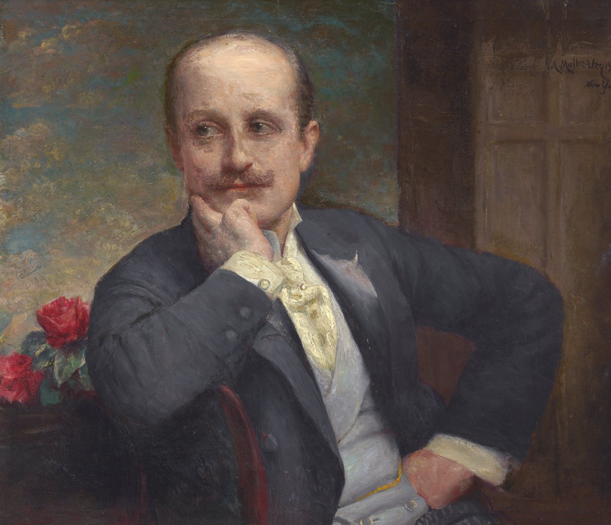 Adolfo Müller-Ury självporträtt, 1933. av Adolfo Müller Ury