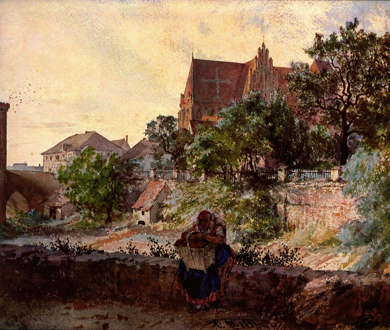 Church of Sts. Peter and Paul, Strzegom av Adolph Menzel