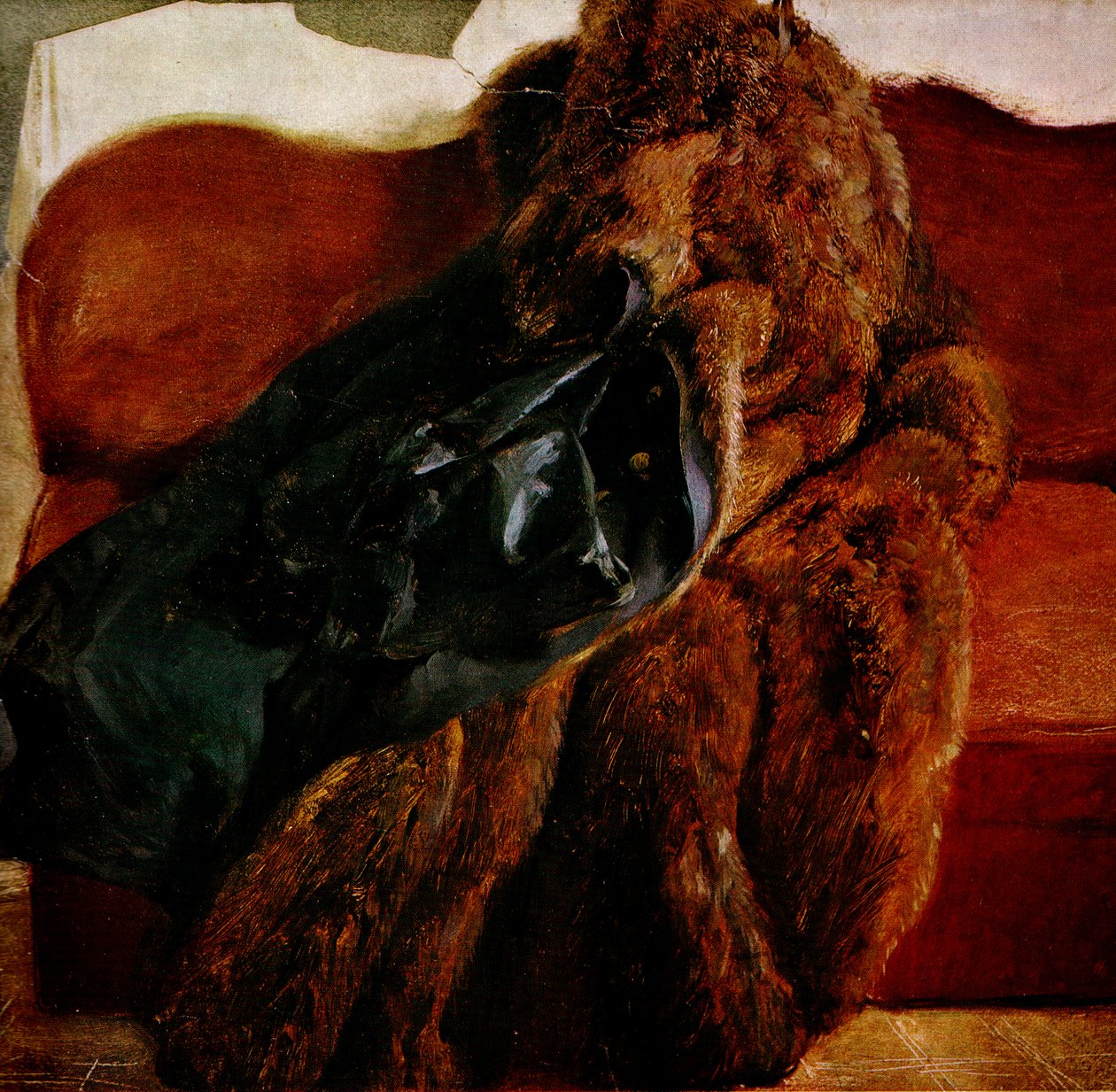 Der Pelz des Künstlers av Adolph Menzel