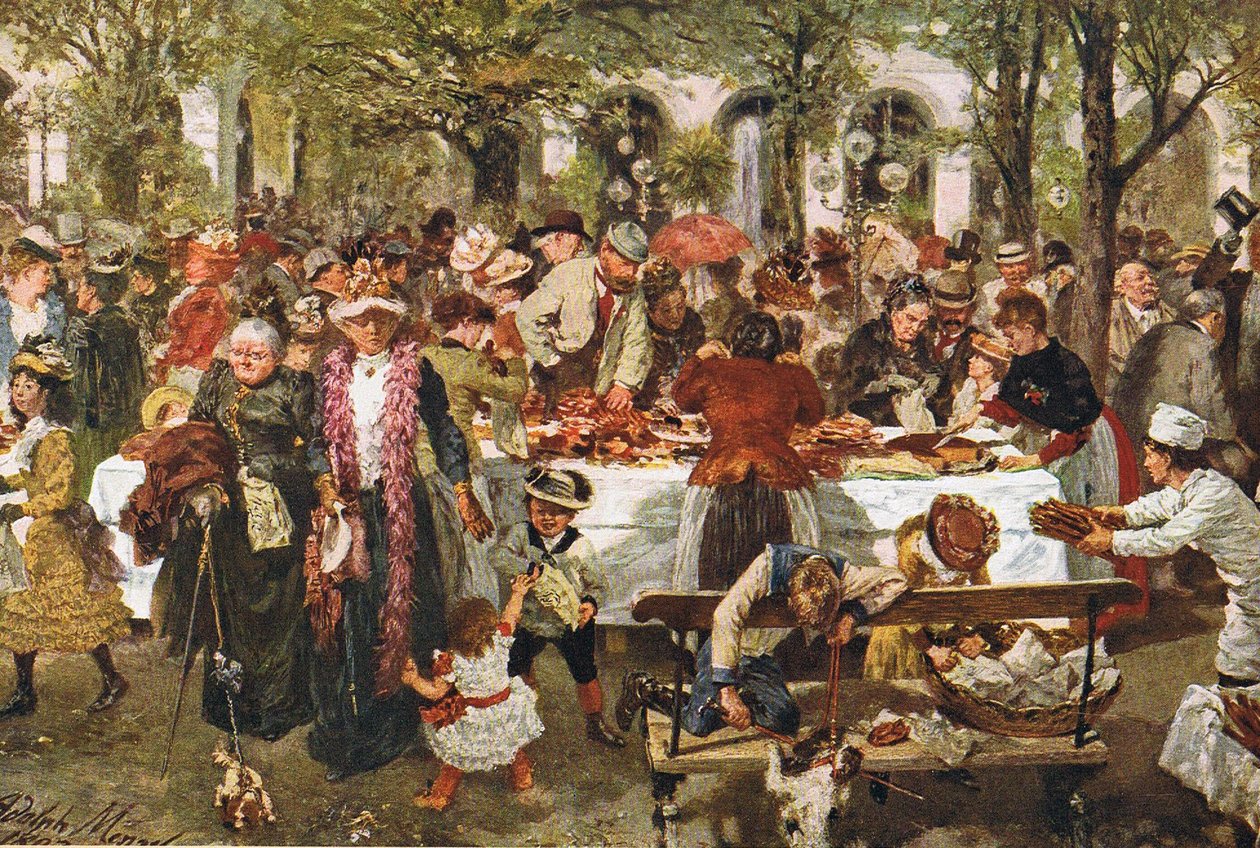 Feinbäckerei im Kurpark zu Kissingen av Adolph Menzel