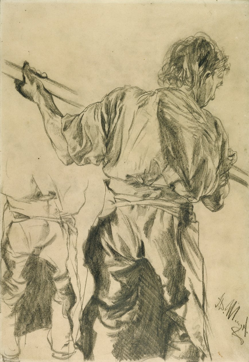 Figurenstudie  av Adolph Menzel