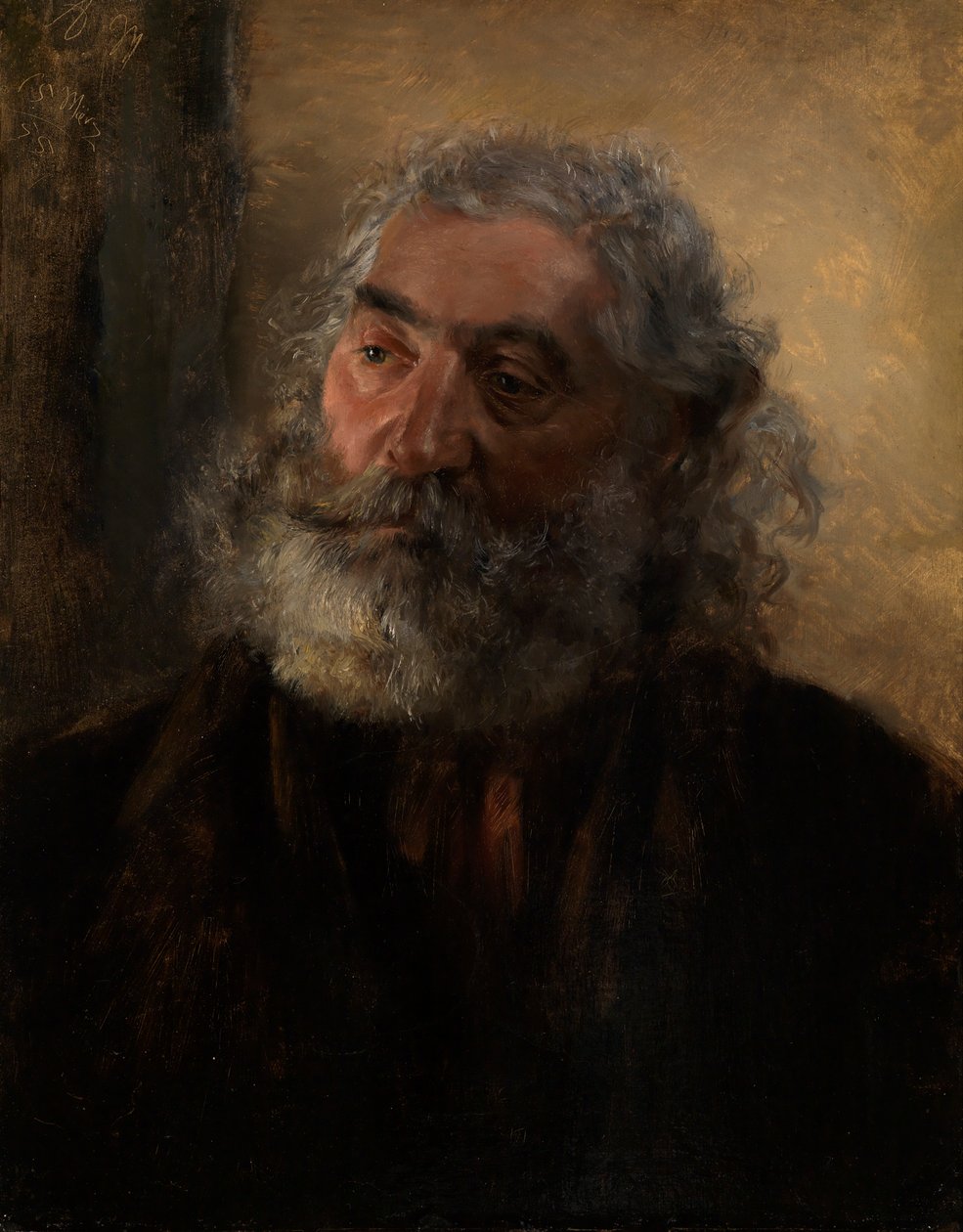 Head Study av Adolph Menzel