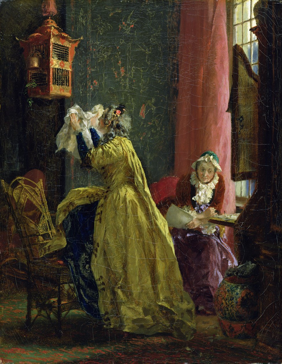 I boudoiren, 1851 av Adolph Menzel