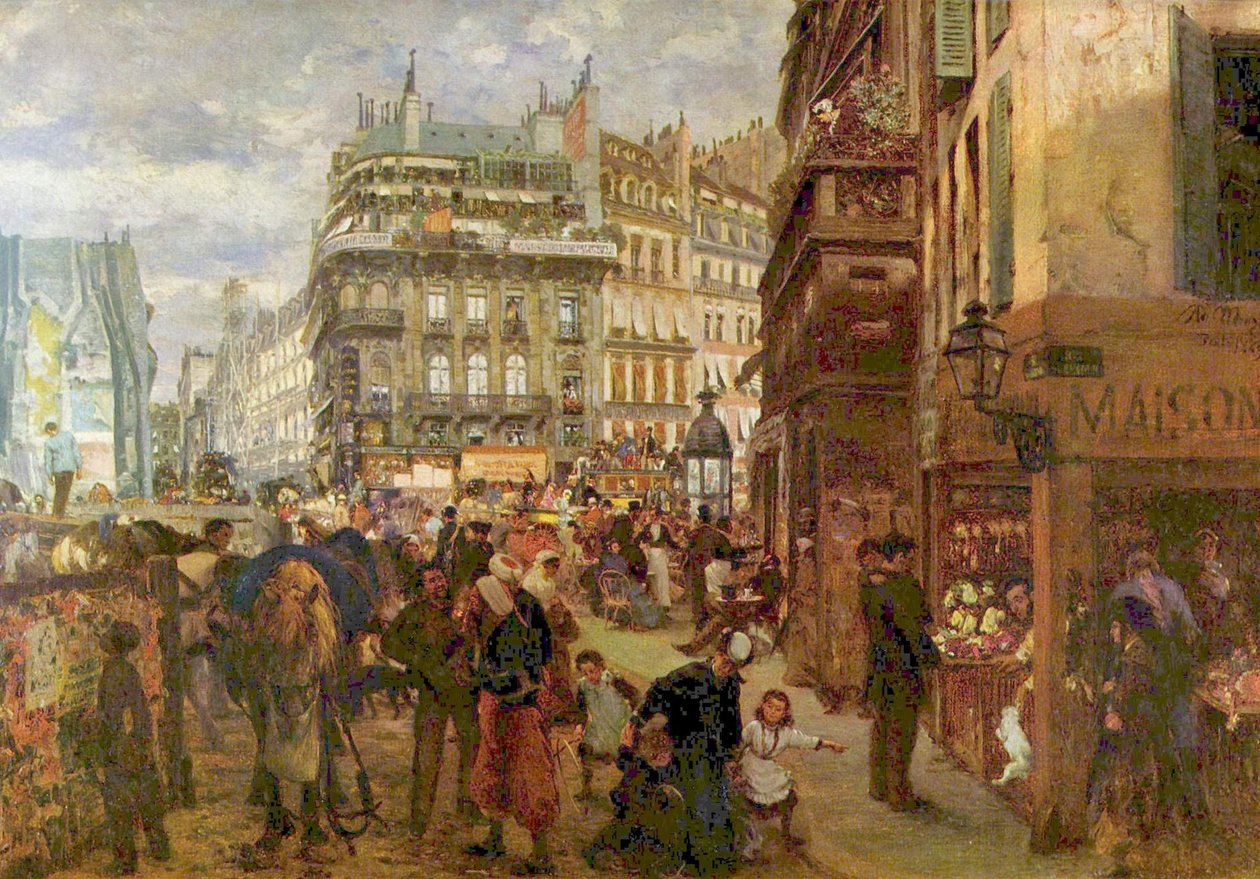 Pariser Wochentag av Adolph Menzel