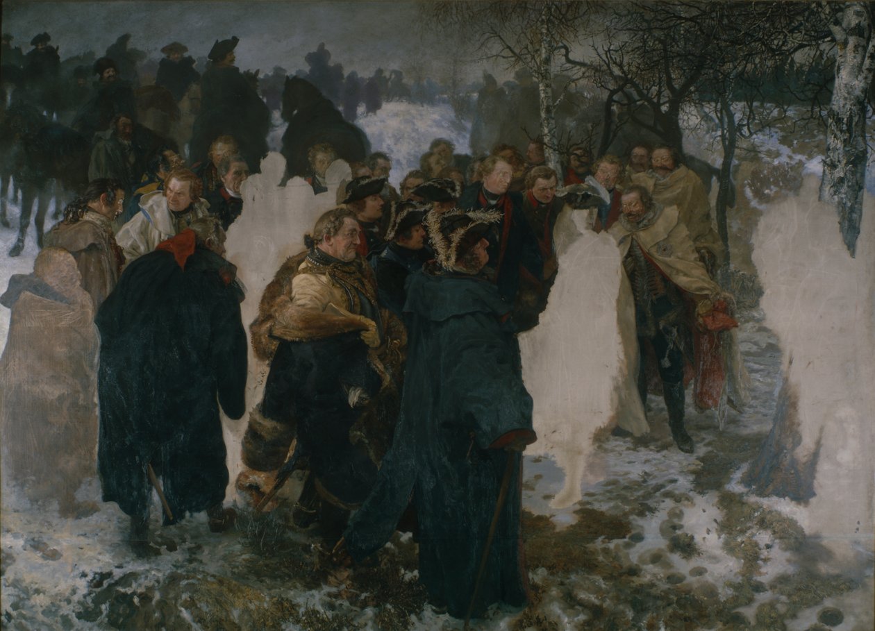 Tal före slaget vid Leuthen, 1858 av Adolph Menzel