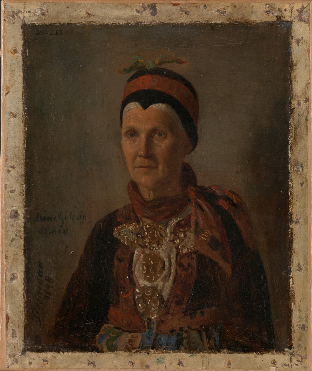 Portrait of Anna Gulsvig av Adolph Tidemand