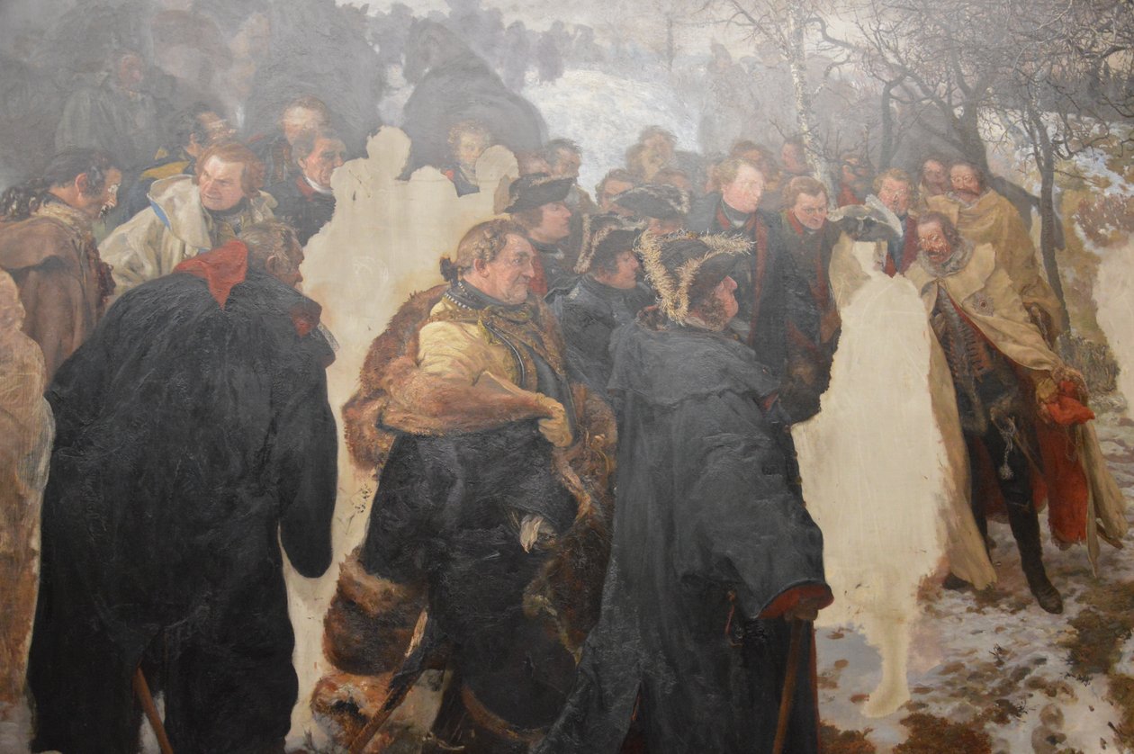 Frederick the Great Addresses his Generals before the Battle of Leuthen in 1757 av Adolph Menzel