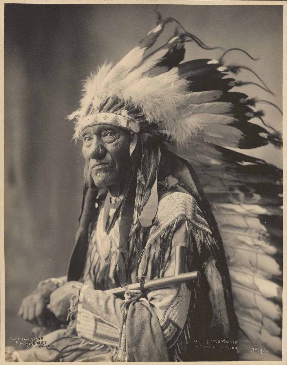 Hövding Little Wound, Ogalalla Sioux av Adolph F. Muhr