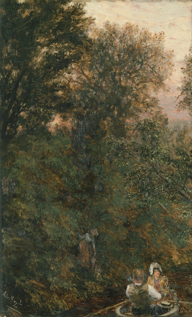 Båtresa, 1892 av Adolph Menzel