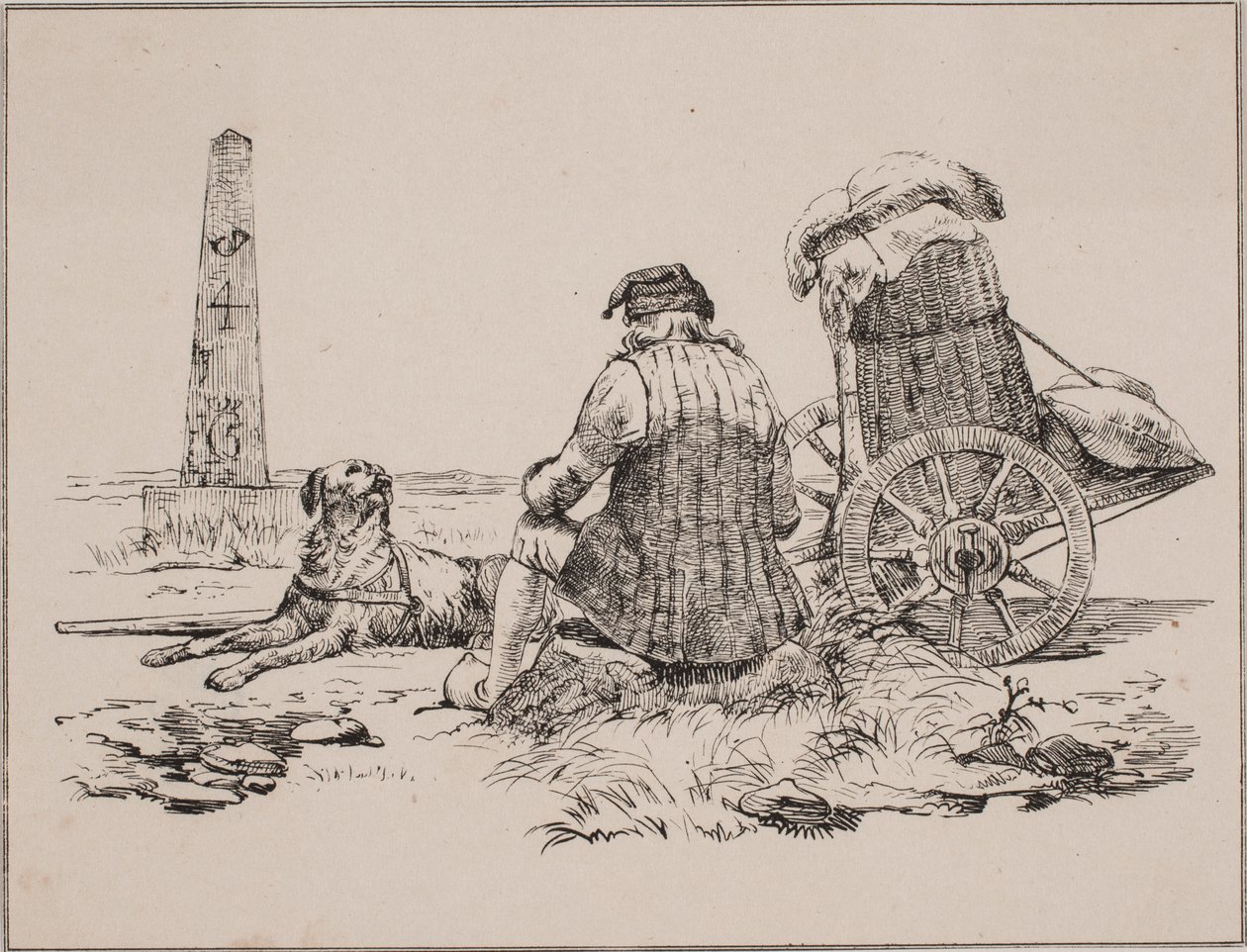 Handlaren och hans hund av Johan Adolph Kittendorff