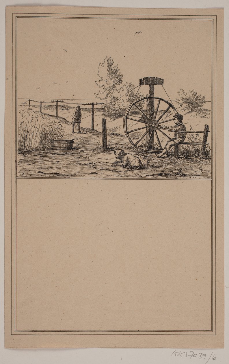 Repdödaren. Nej. 5 i Chr. Winther och M. Rørbye, "25 bilder för små barn" av Johan Adolph Kittendorff