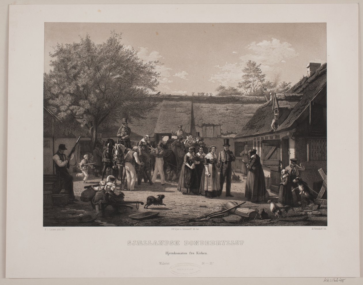 Zeeland bondbröllop av Johan Adolph Kittendorff