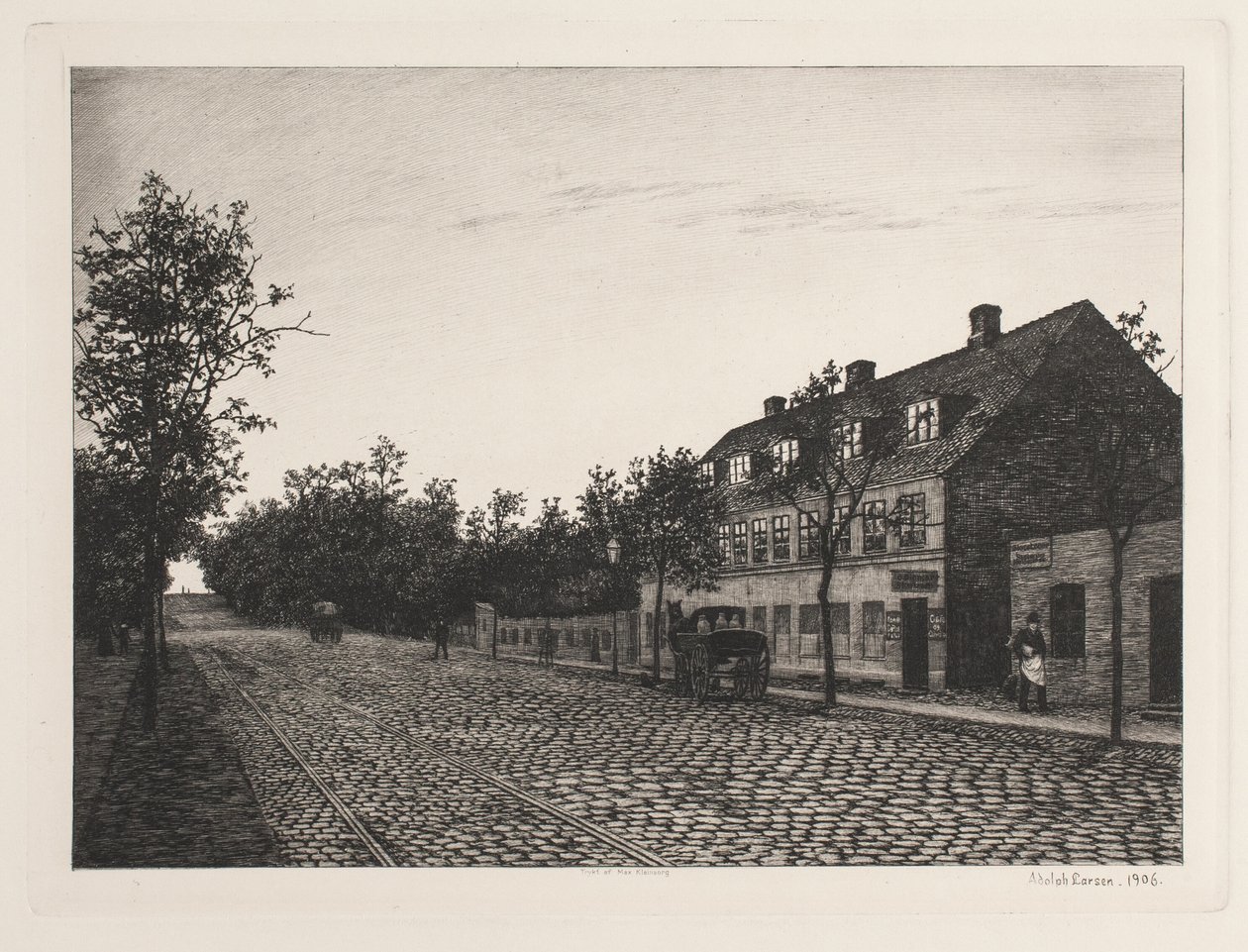 Gatufest i utkanten av Köpenhamn av Adolph Larsen
