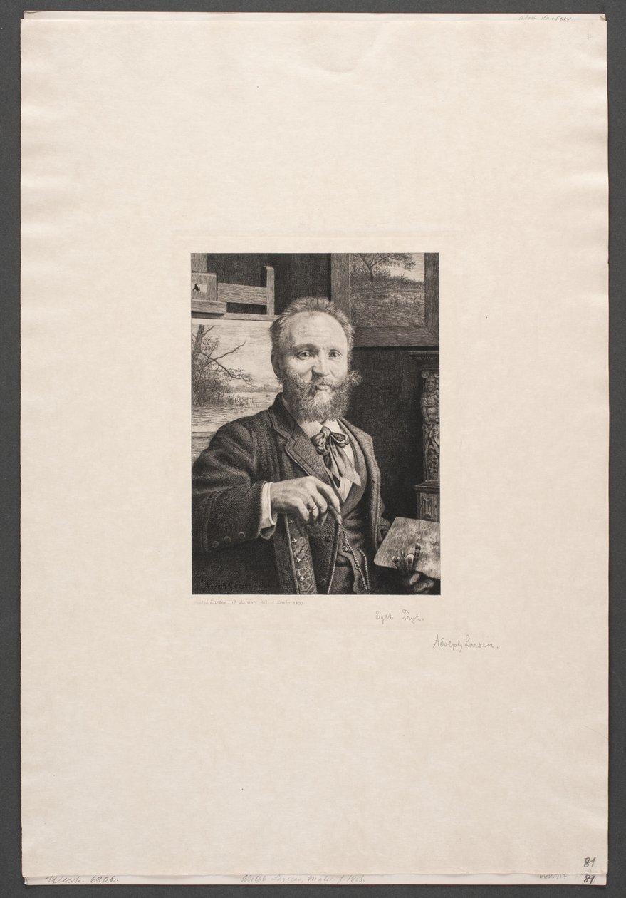 Självporträtt av Adolph Larsen