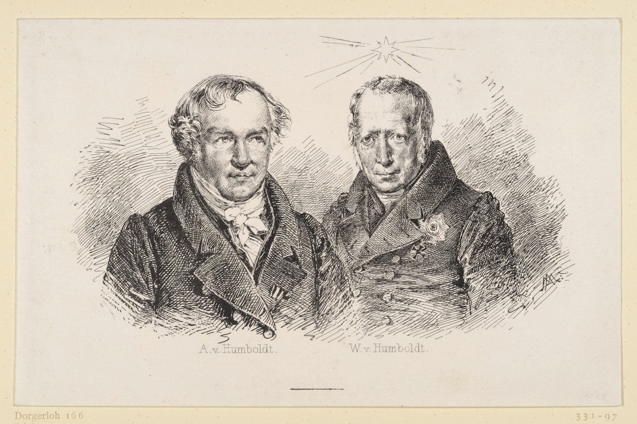Alexander och Wilhelm von Humboldt av Adolph Menzel