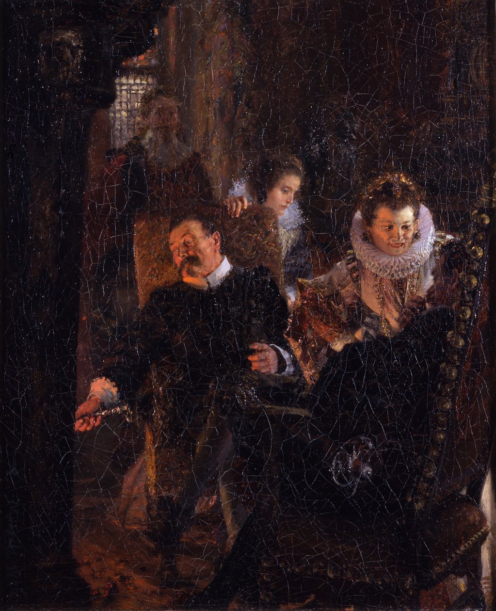 Vid eldstaden av Adolph Menzel