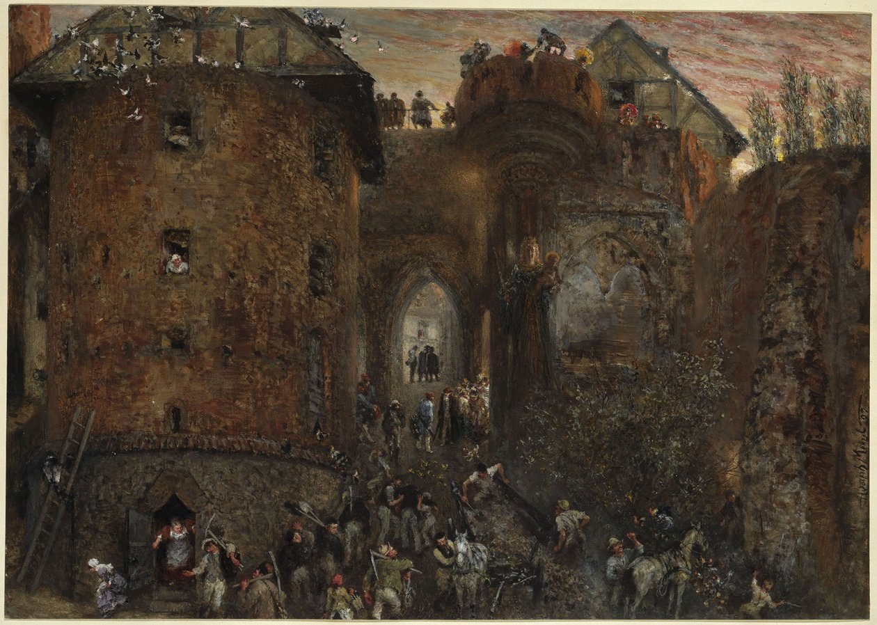 Vid Marienburg av Adolph Menzel