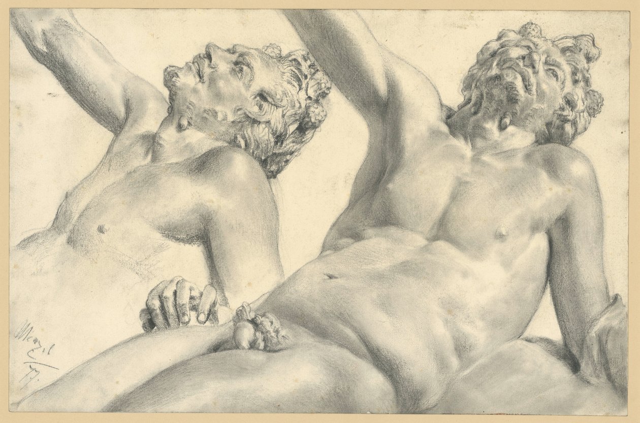 Berusad satyr av Adolph Menzel