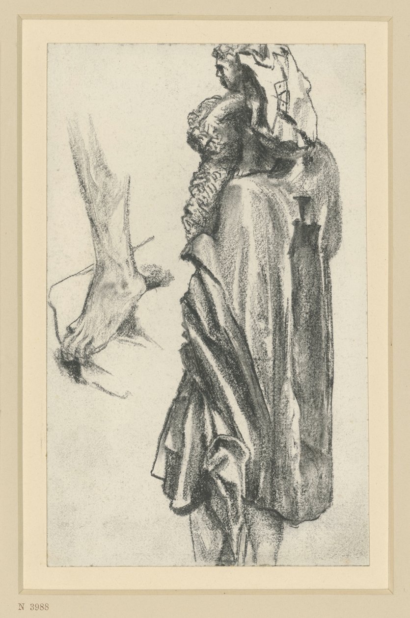 Christophorus, apostelmästaren från Freiberg, i Dresden av Adolph Menzel