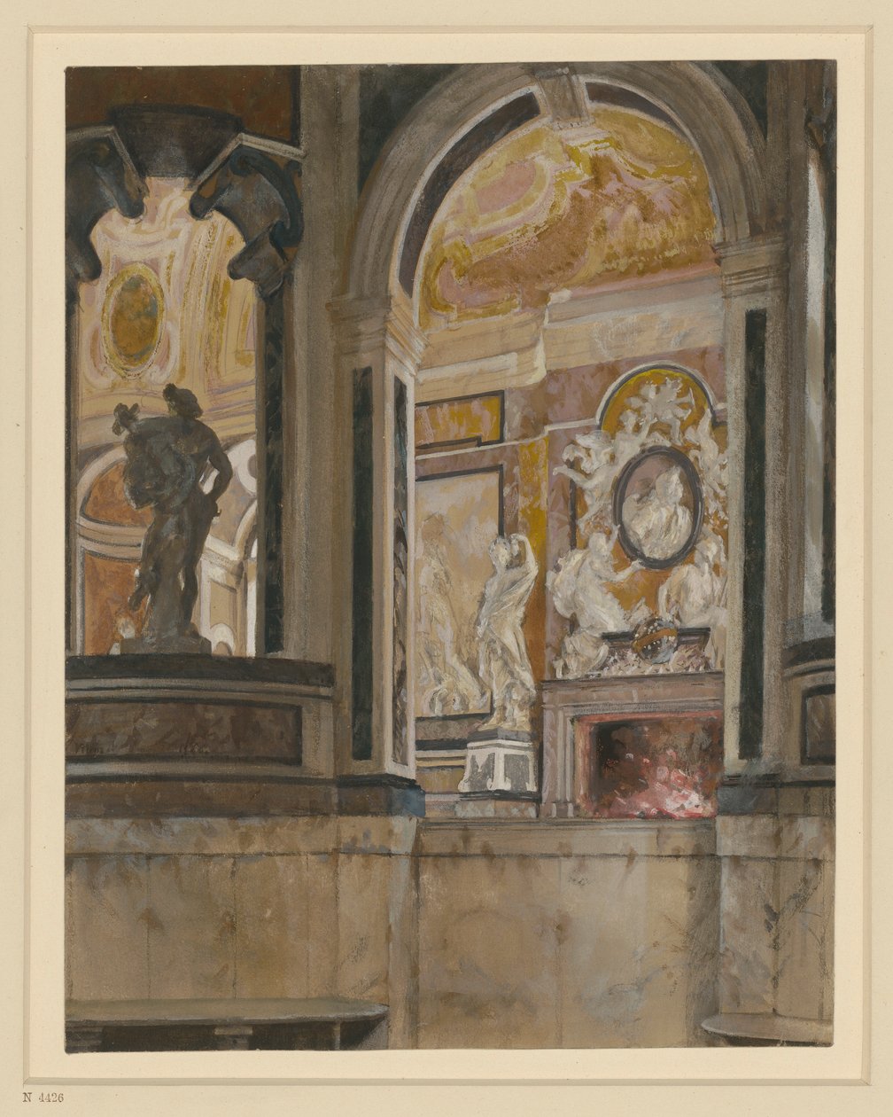 Marmorbadet i Kassel av Adolph Menzel