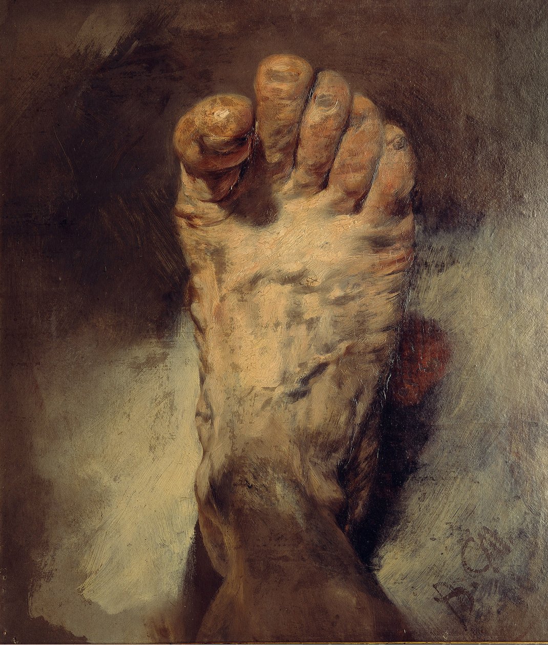 Konstnärens fot av Adolph Menzel