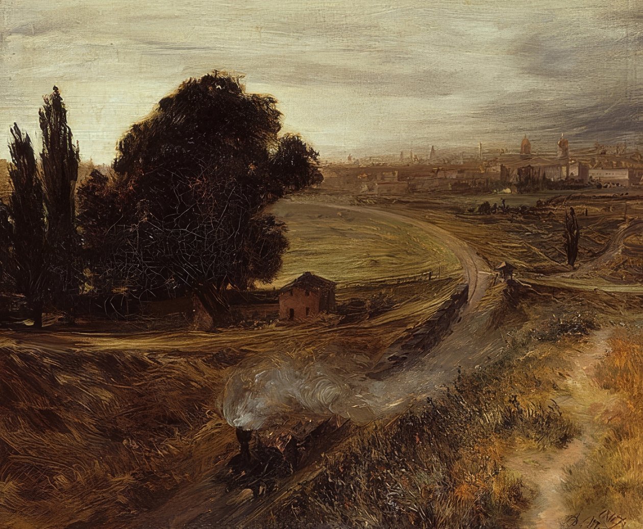 Berlin-Potsdamer Bahn. 1847 av Adolph Menzel