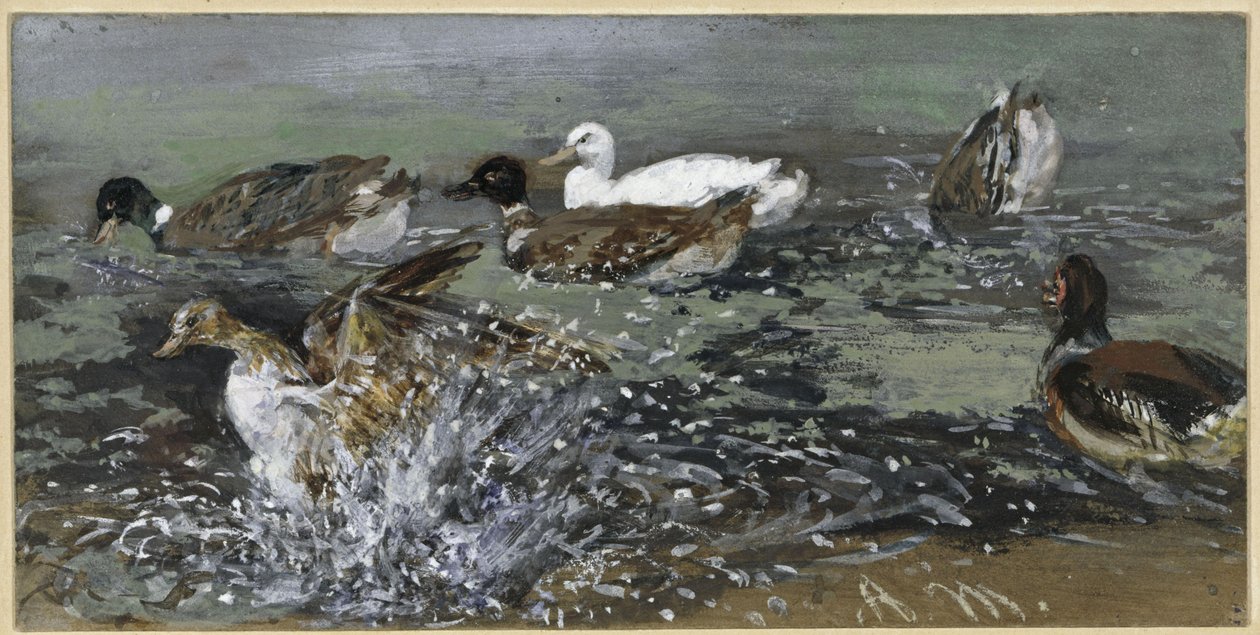 Änderna i vattnet. Ur "Barnalbumet" av Adolph Menzel