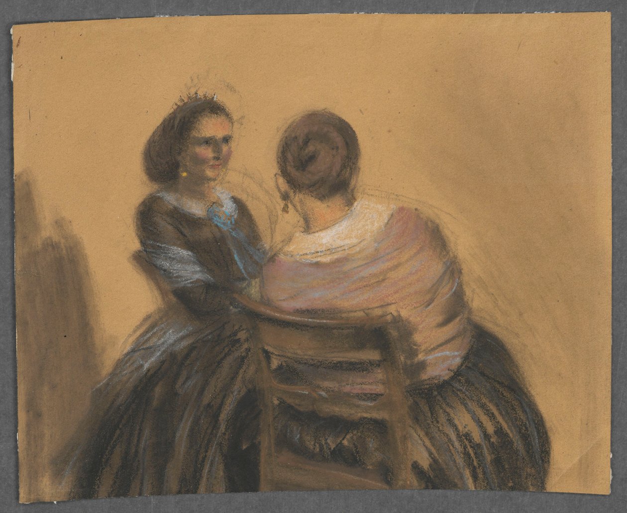 Två kvinnor av Adolph Menzel