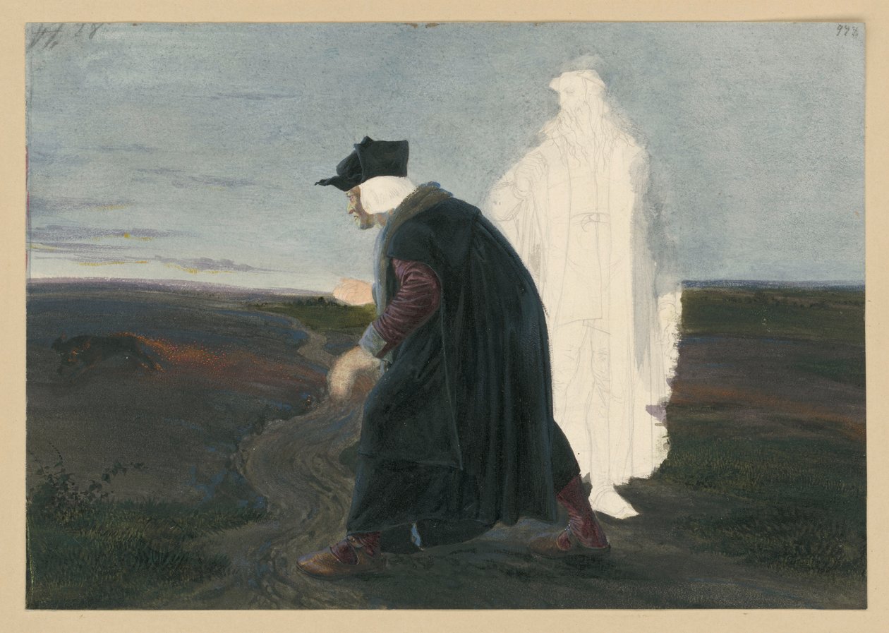 Faust och Wagner av Adolph Menzel