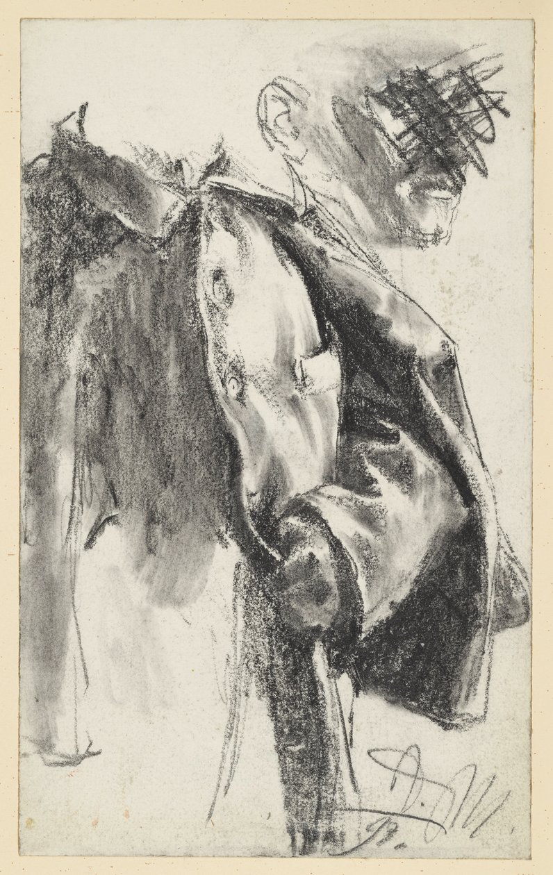 Havelock- och ansiktsstudie (den senare förkastad) av Adolph Menzel