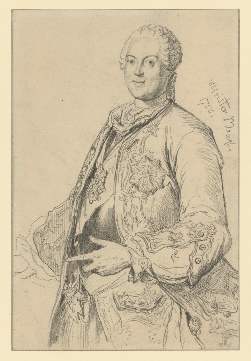 Greve Heinrich von Brühl av Adolph Menzel