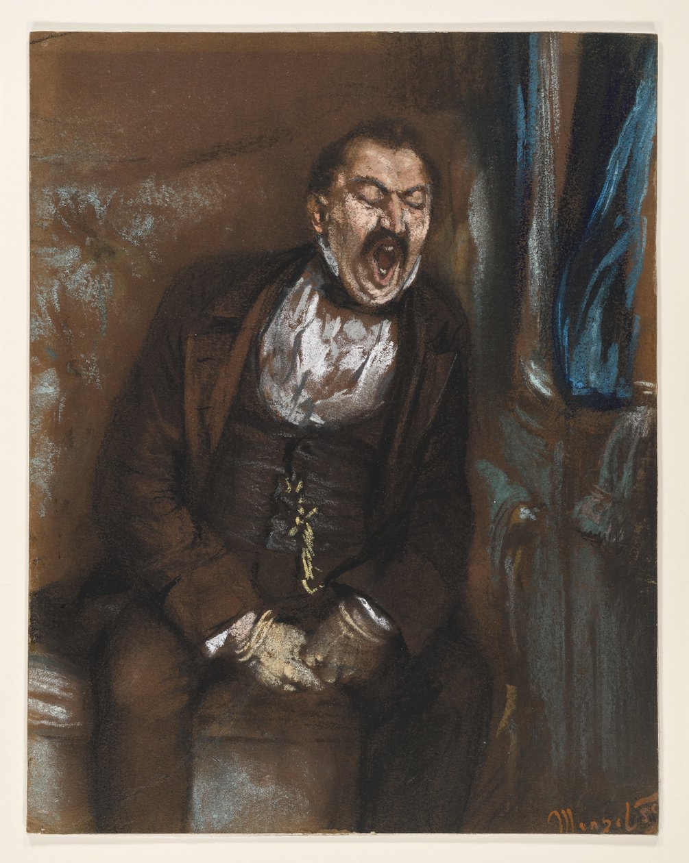Herr i kupén av Adolph Menzel