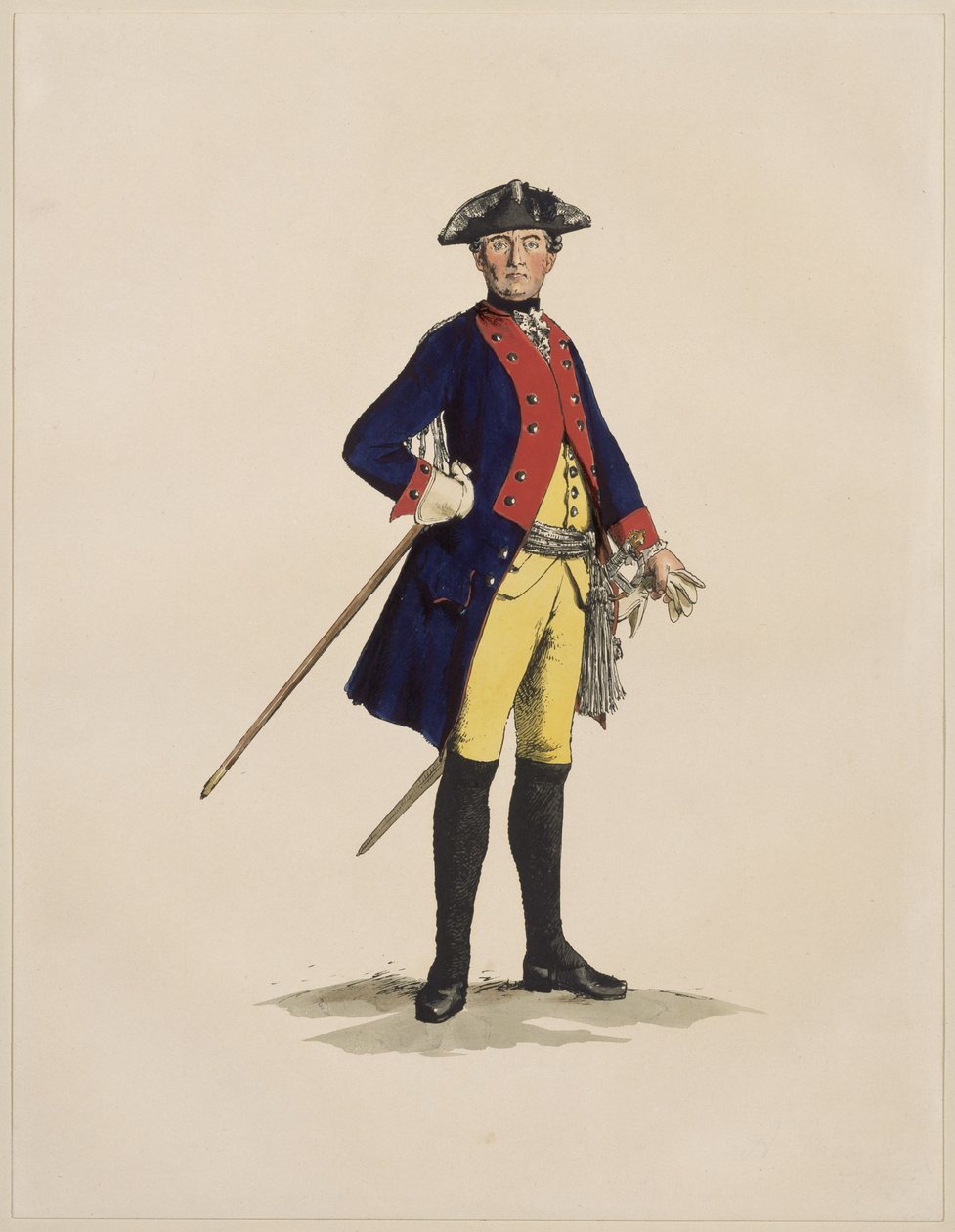 Infanteriofficer från RzF [14 eller 34] av Adolph Menzel