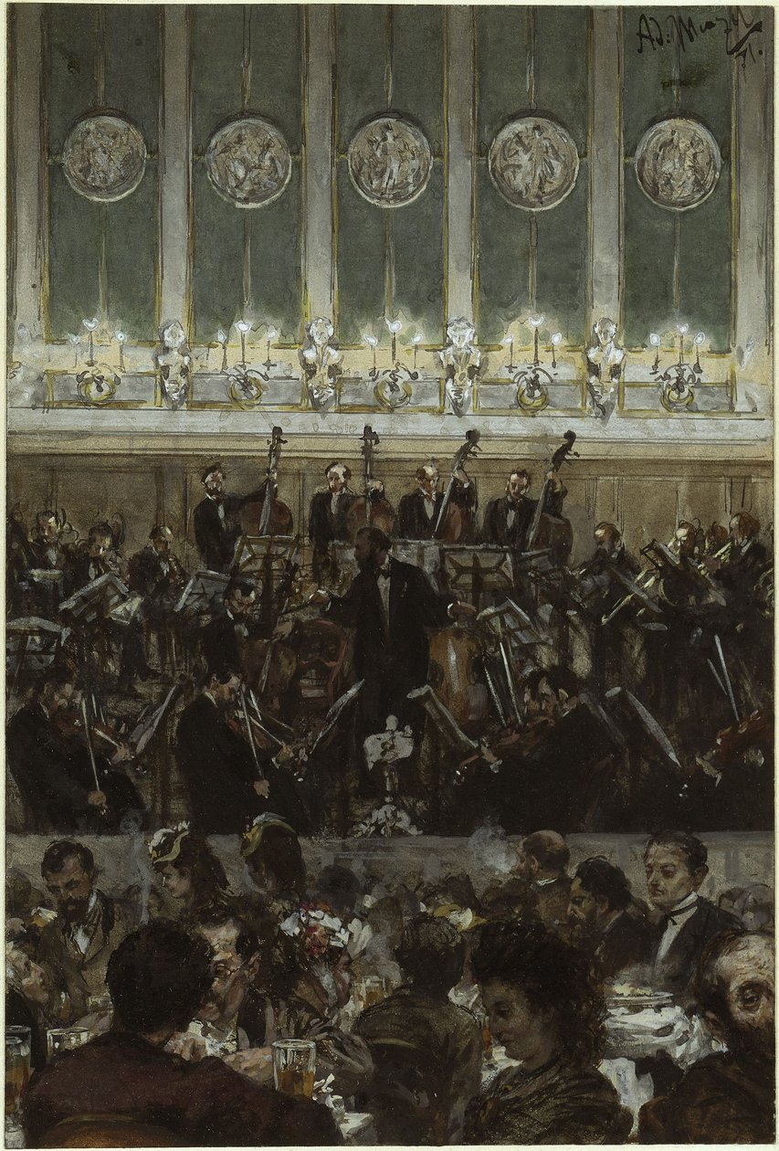 Konsert i Bilse av Adolph Menzel