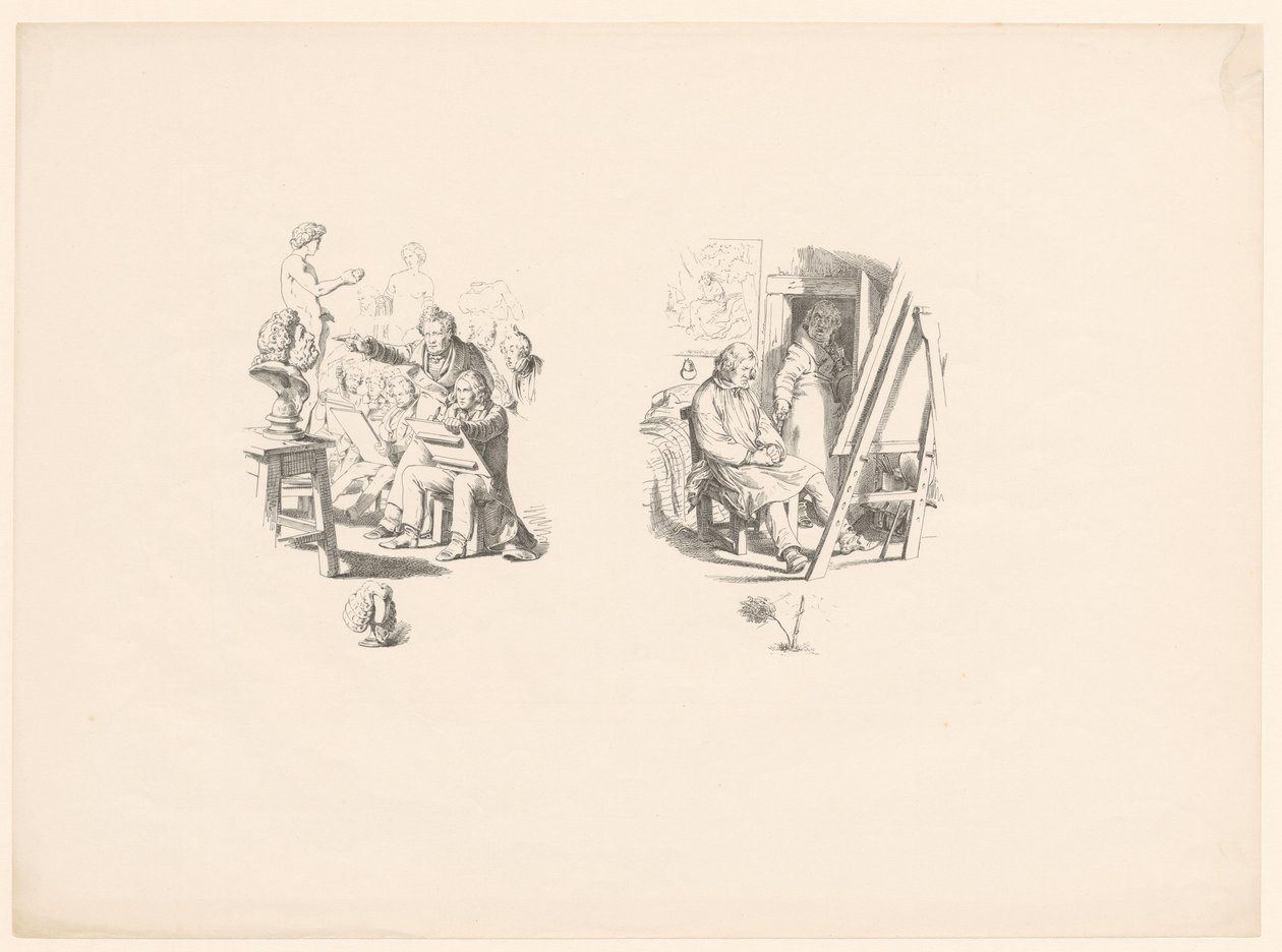 Konstnär under utbildning av Adolph Menzel