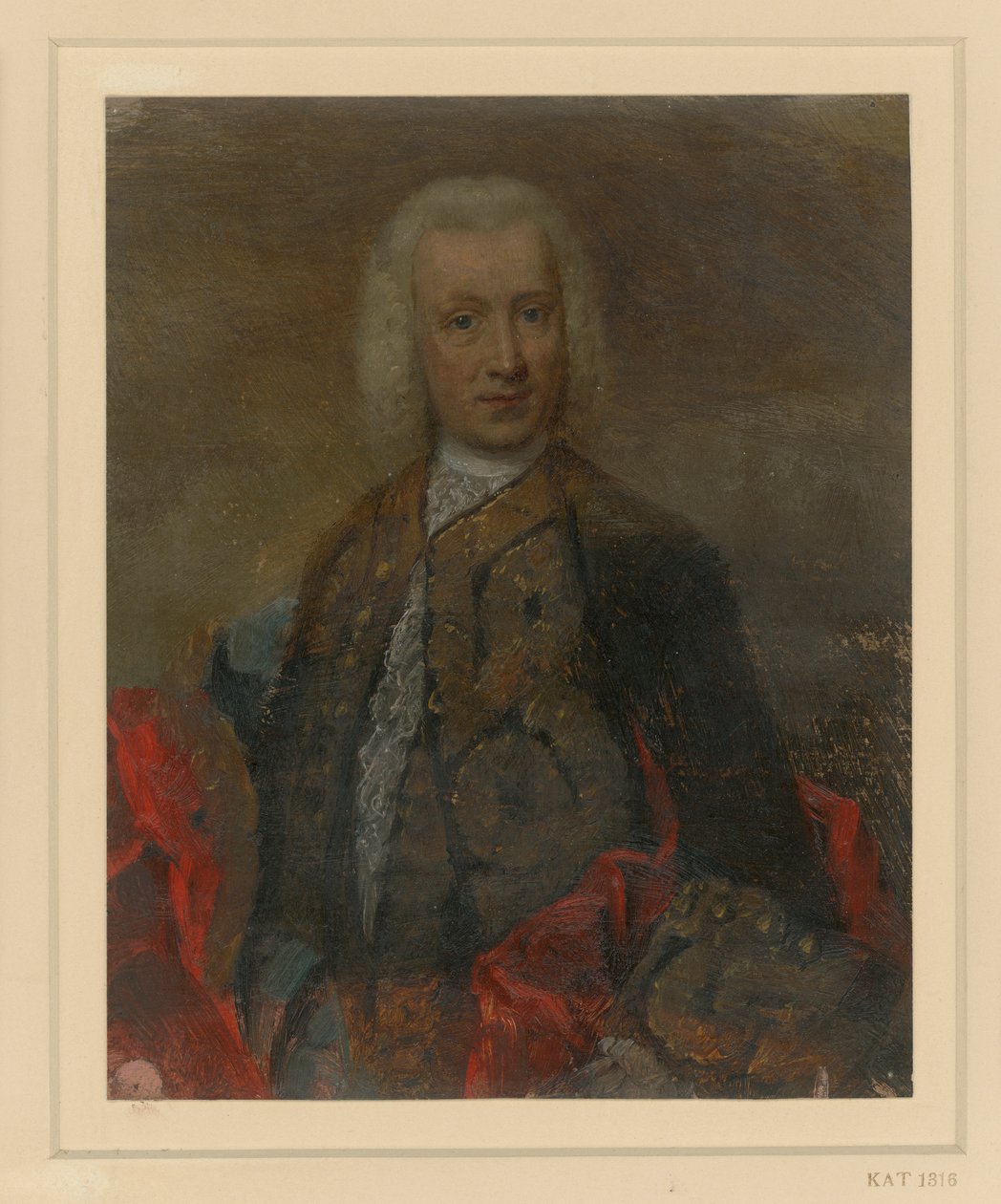 Manligt porträtt i hovdräkt från Fredrik II:s tid av Adolph Menzel