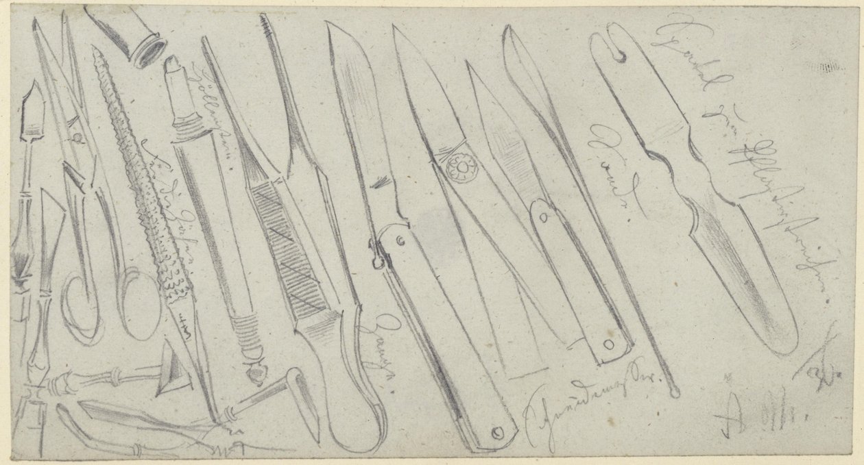 Medicinska instrument av Adolph Menzel