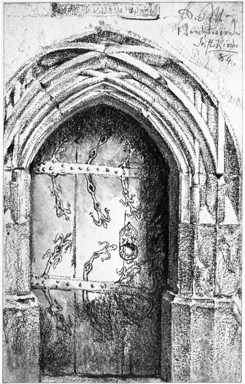 Portal i stiftskyrkan i Berchtesgaden av Adolph Menzel