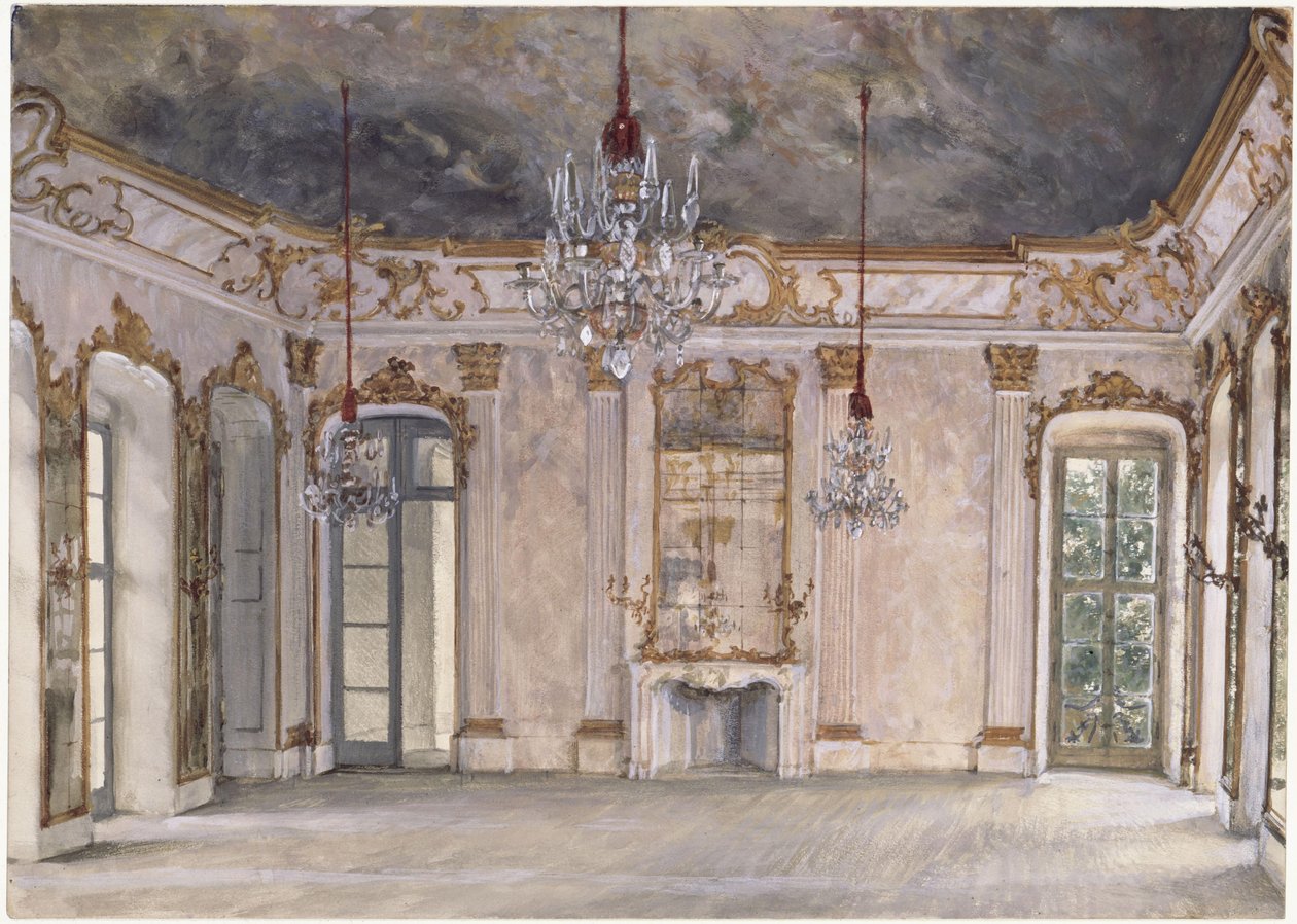 Sal i slottet Rheinsberg av Adolph Menzel