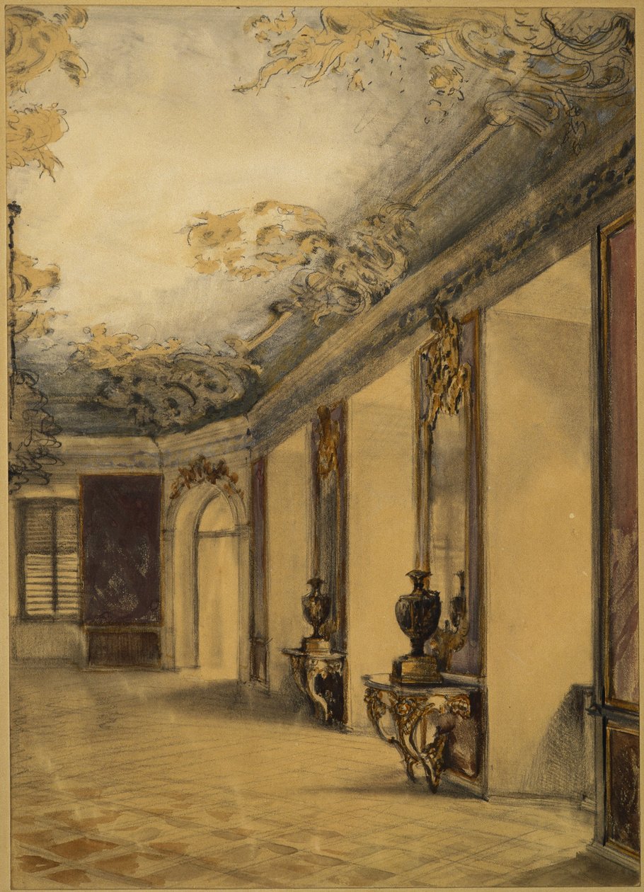 Sal i slottet Lissa av Adolph Menzel